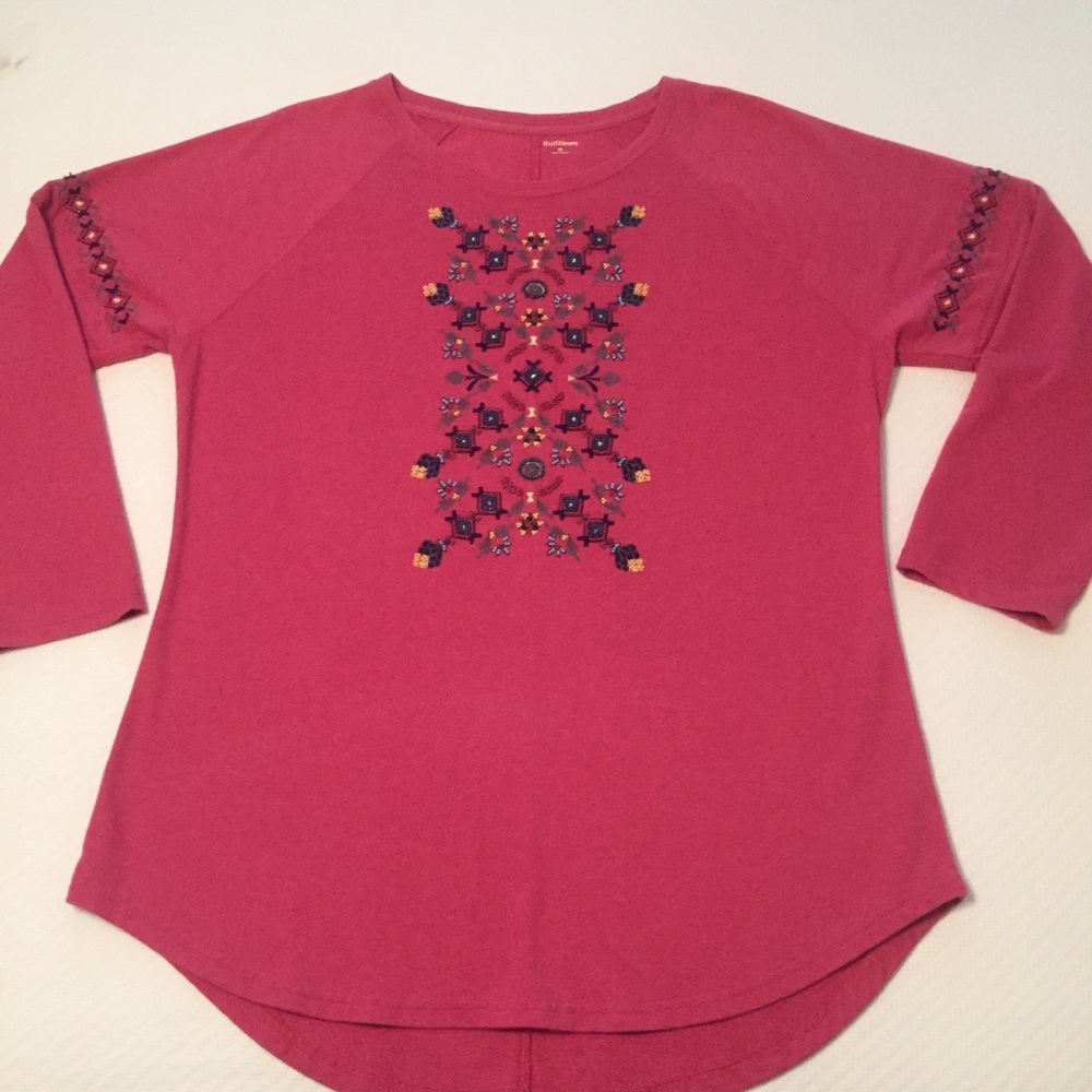 Ruff Hewn Beaded Top.  size XL